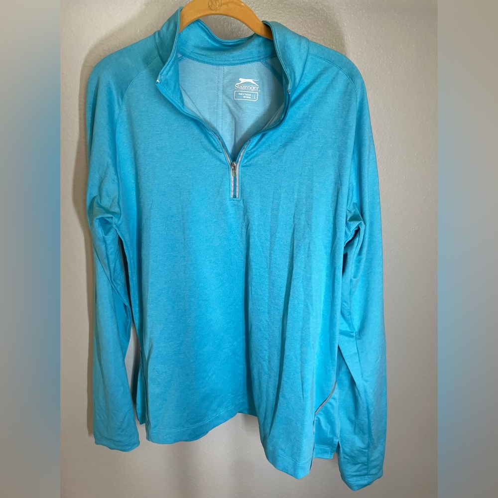 Blue Workout Pullover Sweater